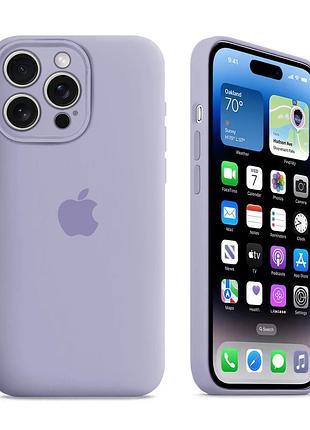 Чехол с защитой камеры kassel silicone camera protective для iphone 16 pro (76) фиолетовый light lilac