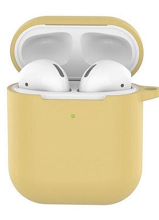 Чехол silicone case soft для airpods antique white (19) молочый