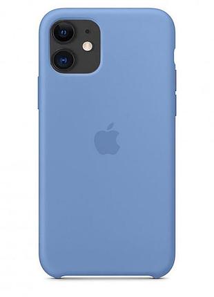 Чехол silicone case для iphone 12 mini azure синий