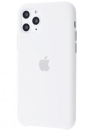 Чохол silicone case для iphone 11 pro white білий