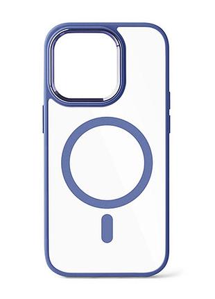 Чехол crystal shadow with magsafe для iphone 14 - lavender gray