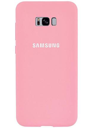 Чохол silicone case для samsung s8 plus (05) pink рожевий