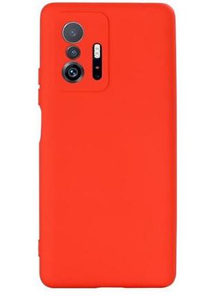 Чехол silicone case camera protective для xiaomi mi 11t coral (12) коралловый