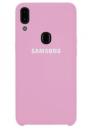 Чехол silicone case для samsung m20 (06) light pink розовый