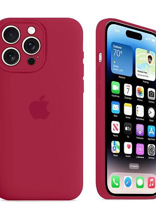 Чехол с защитой камеры kassel silicone camera protective для iphone 16 pro (36) красный rose red