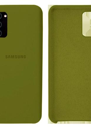 Чохол силіконовий full протиударний premium для samsung a03s (25) army green хакі