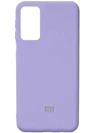 Чехол silicone case camera protective для xiaomi redmi 9t lilac (13) лиловый