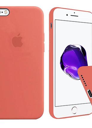 Чехол silicone full case для iphone 6/6s camelia светло красный