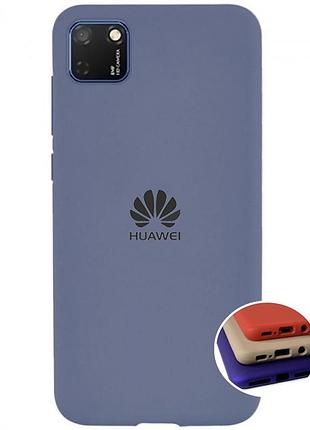 Чехол silicone full case для huawei y5p 2020 (17) lavander grey лавандво серый
