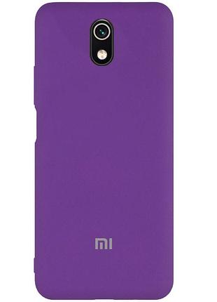 Чехол silicone case premium для xiaomi redmi 8a purple (14) фиолетовый