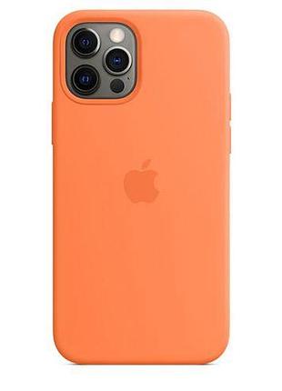 Чехол silicone full case для iphone 14 pro papaya (34) оранжевый