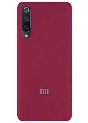 Чехол silicone case premium для xiaomi mi 9 marsala (23) марсала