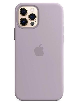 Чохол silicone case для iphone 12 pro max lavander лаванда
