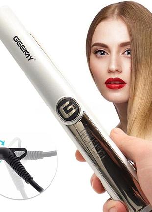 Профессиональная плойка для волос gemei gm 416 / утюг-выпрямитель для волос с терморегулятором