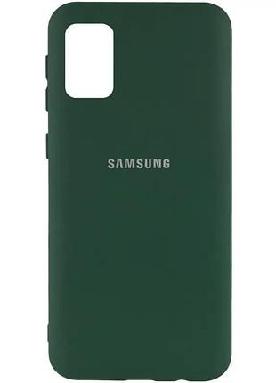 Чехол silicone case для samsung premium a02s khaki (25) зеленый