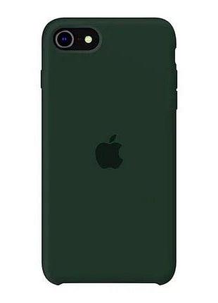 Чехол silicone case se 2020 forest green темно зеленый