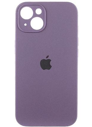 Чехол силиконовый противоударный защита камеры для iphone 14 plus цвет виноградный
