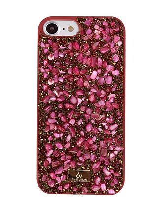 Чохол diamond the bling world case для iphone 8 (03) red stone червоний камінь