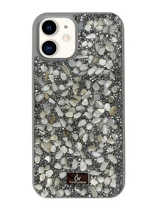 Чехол diamond the bling world case для iphone 11 (02) silver stone серебряный камень