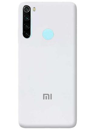 Чехол silicone case premium для xiaomi redmi note 8t white (09) белый