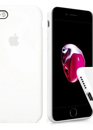 Чехол silicone full case для iphone 6 plus/6s plus white белый