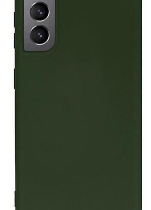Чехол silicone case camera protective для samsung s23 plus (22) темно зеленый forest green 2