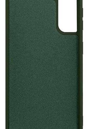 Чехол silicone case camera protective для samsung s23 plus (22) темно зеленый forest green 3
