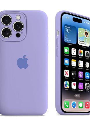 Чохол із захистом камери kassel silicone camera protective для iphone 15 pro (41) фіолетовий lilac