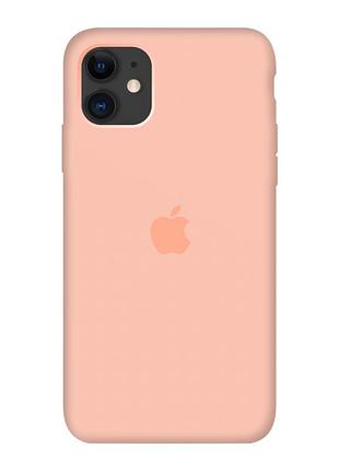 Чохол silicone case для iphone 11 grapefruit грейпфрут