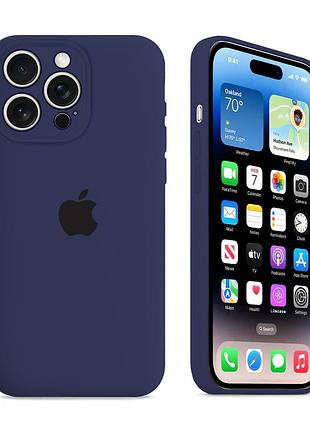 Чохол із захистом камери kassel silicone camera protective для iphone 16 pro max (08) темно-синій dark blue