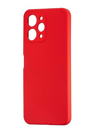 Чехол силиконовый противоударный для redmi 12 4g красный