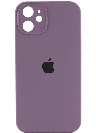 Чохол силіконовий протиударний захист камери для iphone 12 виноградний