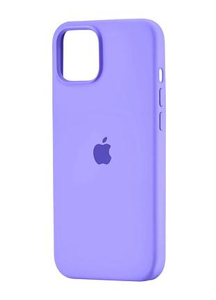 Чохол силіконовий протиударний для iphone 15 plus захист камери лавандовий
