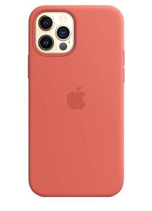Чохол silicone case для iphone 12 pro max camelia світло-червоний