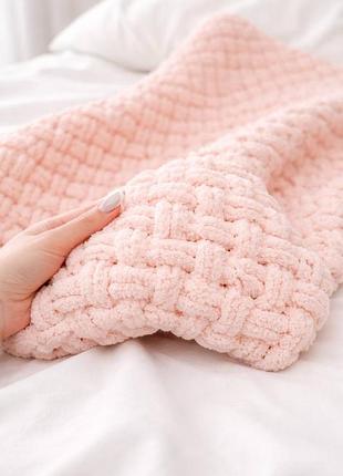 Плед ручної роботи з гіпоалергеної пряжі