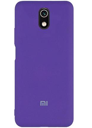 Чехол silicone case premium для xiaomi redmi 8a ultraviolet (07) фиолетовый