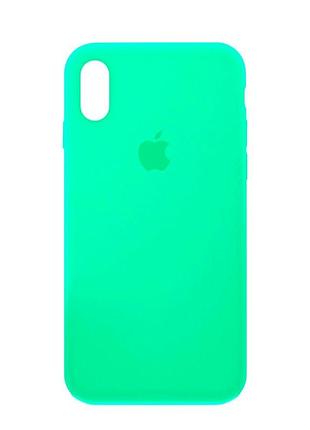 Чохол силіконовий протиударний для iphone x/xs м'ятний