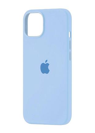 Чехол силиконовый magsafe противоударный для iphone 14 с защитой камеры синий