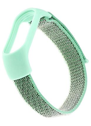 Ремешок нейлоновый для mi band 3/4/5/6/7 противоударный морская волна