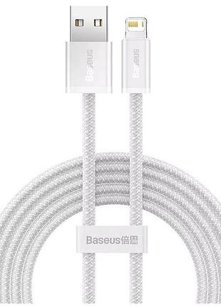 Кабель baseus dynamic series 2.4a lightning для iphone 12 белый