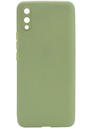 Чехол silicone case для samsung premium a02 mint (19) мятный