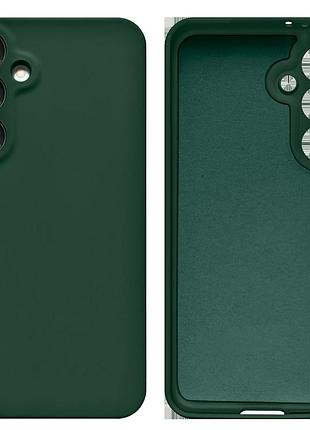 Чохол силіконовий full camera protective для samsung s24fe (22) dark green темно-зелений