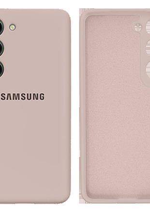 Чехол силиконовый full camera protective для samsung s23 (18) pink sand песочно-розовый