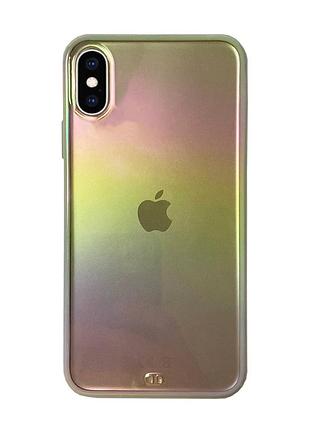 Чохол прозорий premium rainbow для iphone xs max