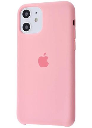 Чохол silicone case для iphone 11 pink рожевий