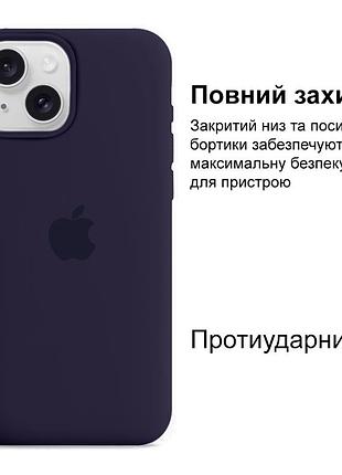 Чехол kassel silicone full case protective для iphone 13 с микрофиброй фиолетовый new purple 2