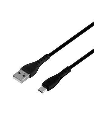 Кабель xo nb-q165 micro usb 3a быстрая зарядка пластиковая оплётка черный 1 метр