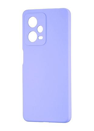 Чехол силиконовый противоударный для redmi note 12 pro 5g лавандовый