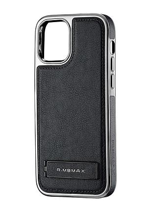 Чохол jinduka leather hybrid протиударний для iphone 12 чорний шкірозамінник