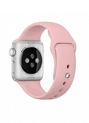 Силиконовый ремешок для apple watch 42mm/44mm/45mm pink розовый